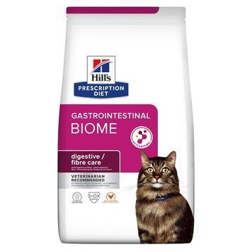 Hill&rsquo;s PRESCRIPTION DIET Gastrointestinal Biome Сухий корм для котів при захворюваннях шлунково-кишкового тракту, з куркою, 1,5 кг 607650 фото