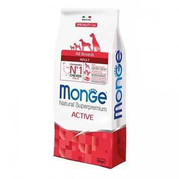 Сухой корм Monge Dog All breeds Adult Active 15 кг 70080996 фото