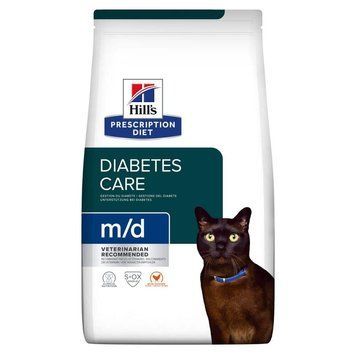 Hill&rsquo;s PRESCRIPTION DIET m/d Сухий корм для котів при цукровому діабеті, з куркою, 1,5 кг 605918 фото