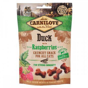 Лакомство для кошек Carnilove Cat Crunchy Snack утка, малина, 50 г 100411/7199 фото