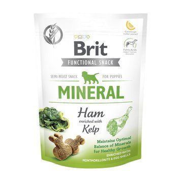 Лакомства Brit Care Functional Snack Mineral Ham д/щенков напиввологи минерали и шинка 150 г 111423 фото