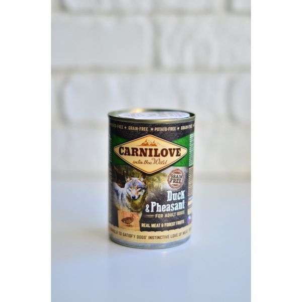 Вологий корм для собак Carnilove Duck & Pheasant 400 г (качка та фазан) 100134/529230 фото