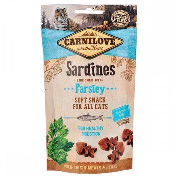 Лакомство для кошек Carnilove Cat Semi Moist Snack сардина, петрушка, 50 г 111377/7236 фото