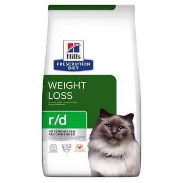 Hill&rsquo;s PRESCRIPTION DIET r/d Сухий корм для котів для зниження ваги, з куркою, 1,5 кг 605927 фото