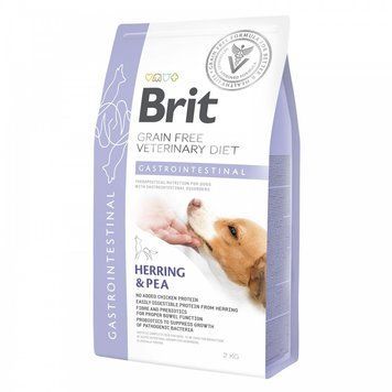 Brit GF VetDiets Dog Gastrointestinal 2 кг при нарушениях пищеварения с селедкой, лососем, горохом 170945/8134 фото