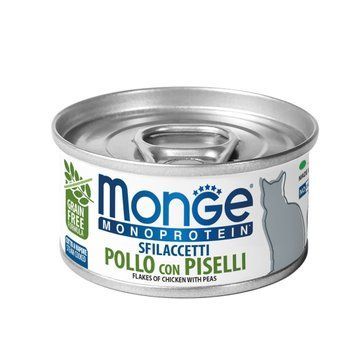 Monge MONOPROTEIN м'ясні пластівці курка з горошком 85 г 70007184 фото