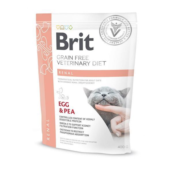 Brit GF Veterinary Diets Cat Renal 400 g 170958/528332 фото