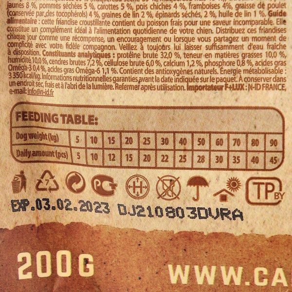 Ласощі для собак Carnilove Dog Crunchy Snack скумбрія, малина, 200 г 100409/8875 фото