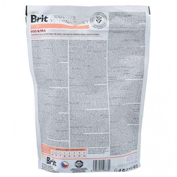 Brit GF Veterinary Diets Cat Renal 400 g 170958/528332 фото