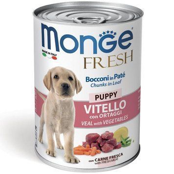 Monge Dog FRESH Puppy телятина с овощами 400 г 70014441 фото
