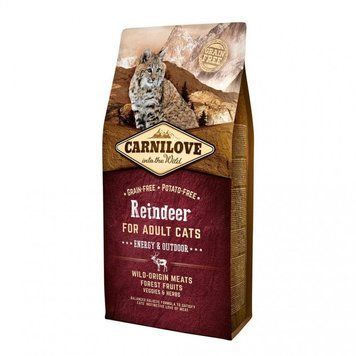Carnilove Cat Energy & Outdoor 6 кг северный олень (для активных) 170206/2249 фото