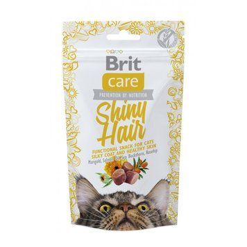 Функціональні ласощі Brit Care Shiny Hair з лососем для котів, 50г 111264/1388 фото