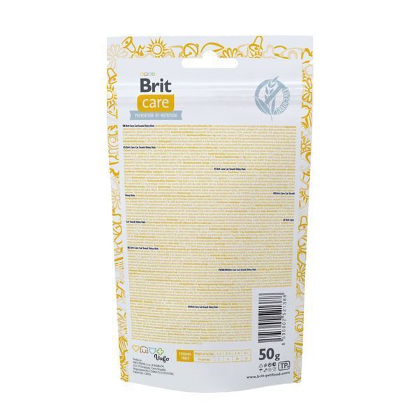 Функціональні ласощі Brit Care Shiny Hair з лососем для котів, 50 г 111264/1388 фото