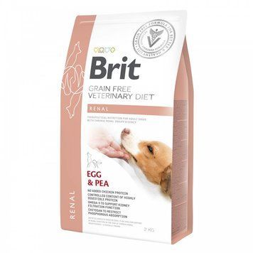 Brit GF VetDiets Dog Renal 2 kg при почечной недостаточности с яйцом, горохом и гречкой 170949/8196 фото