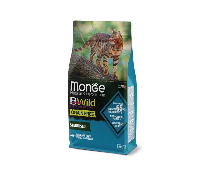 Monge BWild Grain free Sterilised тунець 10 кг 70005197 фото