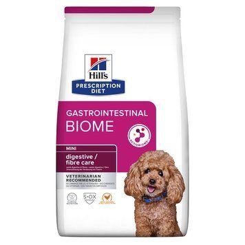 Hill&rsquo;s Prescription Diet Gastrointestinal Biome Mini Сухой корм для собак малых пород при заболеваниях желудочно-кишечного тракта, с курицей, 1 кг 606424 фото