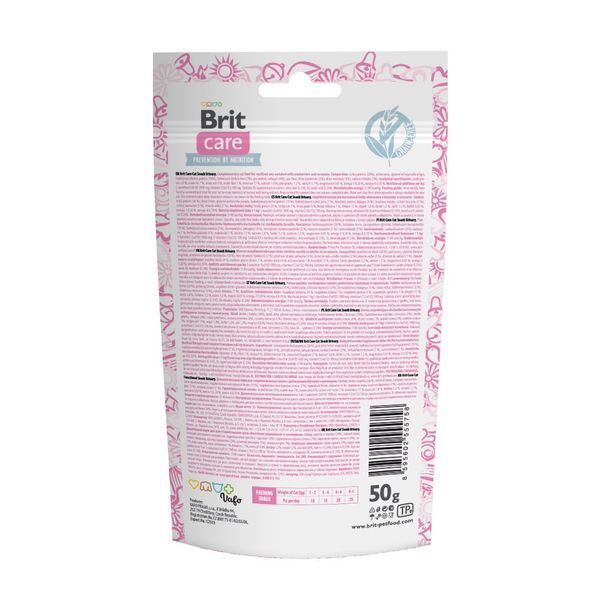 Ласощі Brit Care Functional Snack Urinary для котів д/здоров я сечовидільної системи з індичкою 50 г 111900 фото