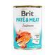 Вологий корм для собак Brit Pat&eacute; & Meat з лососем, 400 г 100071/0267 фото 1