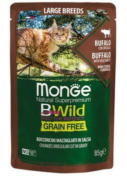 Monge BWild Grain free WET буйвол (для котів великих порід з 2-х місяців) 100 г 70012751 фото
