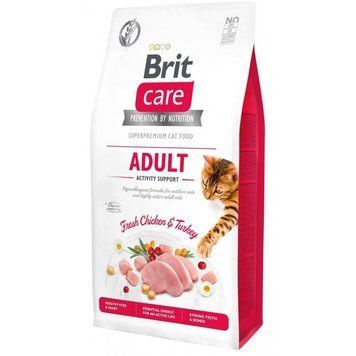 Сухий корм для котів, які живуть на вулиці Brit Care Cat GF Adult Activity Support, 2 кг 171298 фото