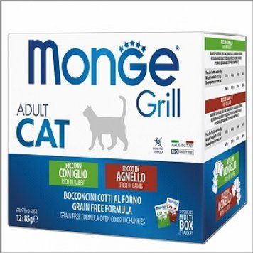 Monge Cat GRILL MIX кролик/ягня 12*85 г 70017534 фото