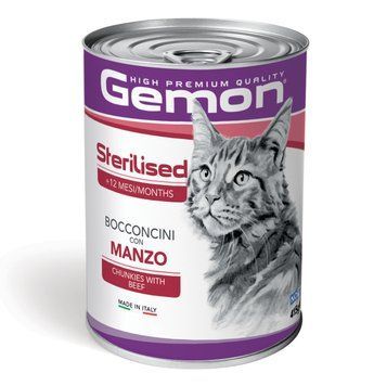 Gemon Adult зі шматочкиами яловичини 0.415 100 г 70300704 фото