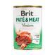 Вологий корм для собак Brit Pat&eacute; & Meat з олениною, 400 г 100078/0328 фото 1