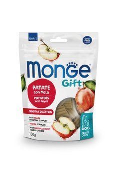 Monge Gift Dog Fruit Chips Sensitive digestion картопля з яблуком (веган) 150 г 70085786 фото
