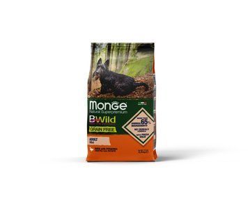 Сухой корм Monge Dog Bwild Grain Free Mini утка 15 кг 70004688 фото