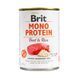 Вологий корм для собак Brit Mono Protein Beef & Rice з яловичиною та рисом, 400 г 100054/9735 фото 1