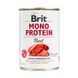 Вологий корм для собак Brit Mono Protein Beef з яловичиною, 400 г 100057/9766 фото 1