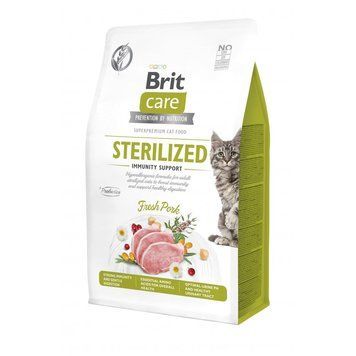 Корм сухий Brit Care Cat Grain Free Sterilized Immunity Support для стерилізованих котів для підтримки імунітету зі свининою 172544 фото