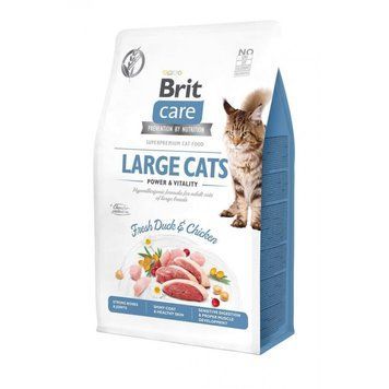 Сухой корм для кошек больших пород Brit Care Cat GF Large cats Power & Vitality, 7 кг 171309 фото