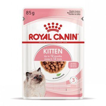 Влажный корм ROYAL CANIN KITTEN (кусочки в соусе) 85 гр 4058001 фото