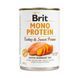 Вологий корм для собак Brit Mono Protein Turkey & Sweet Potato з індичкою і бататом, 400 г 100056/9759 фото 1