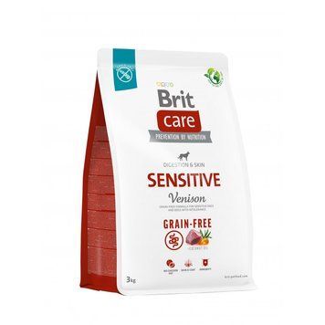 Корм сухий Brit Care Dog Grain-free Sensitive для собак з чутливим травленням та харчовою непереносимістю беззерновий з олениною 172209 фото