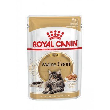 Влажный корм ROYAL CANIN MAINE COON ADULT (ТОНКИЕ КУСОЧКИ В СОУСЕ) 85 гр 2031001 фото