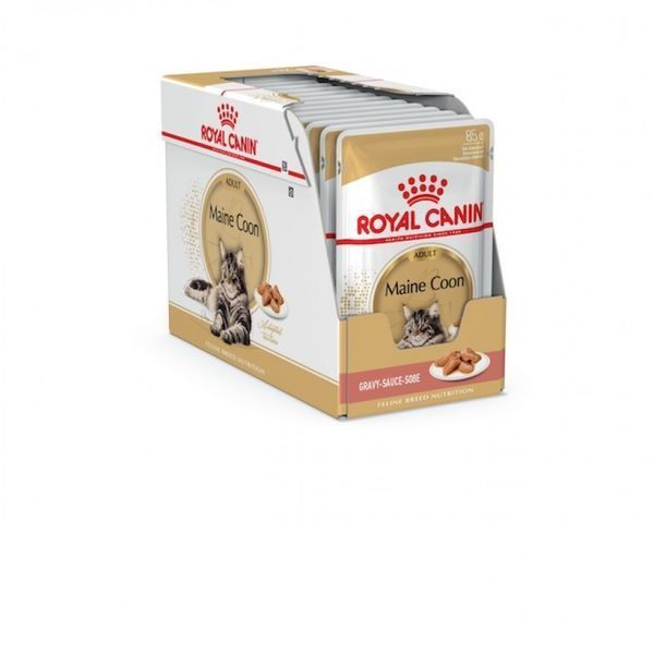 Вологий корм ROYAL CANIN MAINE COON ADULT (тонкі скибочки в соусі) 85 г 2031001 фото