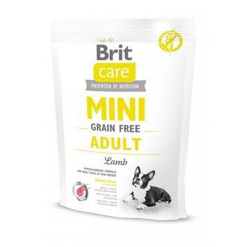 Корм сухий Brit Care Grain Free Mini Adult Lamb для дорослих собах мініатюрних порід з ягням 400 г 170771/0114 фото