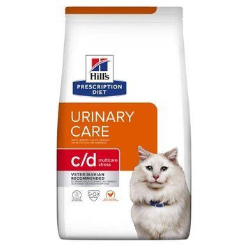 Hill&rsquo;s Prescription Diet c/d Stress Сухий корм для котів для догляду за сечовидільною системою при дії стресових факторів, з куркою, 3 кг 605949 фото