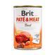 Вологий корм для собак Brit Pate & Meat з яловичиною та індичкою, 400 г 100072/0274 фото 1