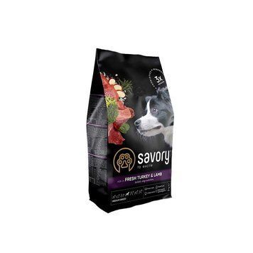 Сухой корм Savory для собак средних пород со свежим мясом индейки и ягненка, 3 кг 30266 фото