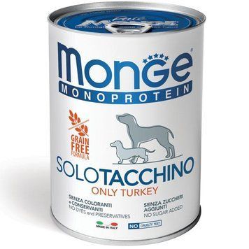 Monge Dog SOLO 100% индейка 400 г 70014229 фото