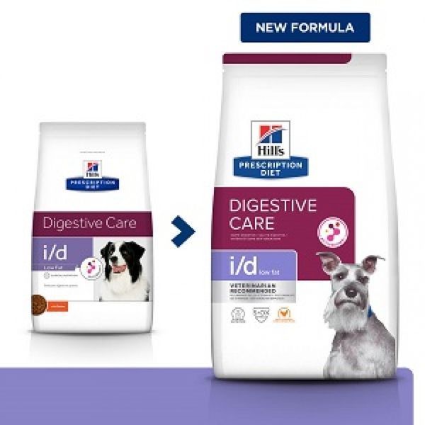 Hill&rsquo;s Prescription Diet i/d Low Fat Сухой корм для ухода за пищеварением у собак, с пониженным содержанием жира, с курицей, 1,5 кг 605876 фото