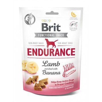 Функциональные лакомства Brit Care Endurance ягненок с бананом для собак, 150 г 111424/0006 фото